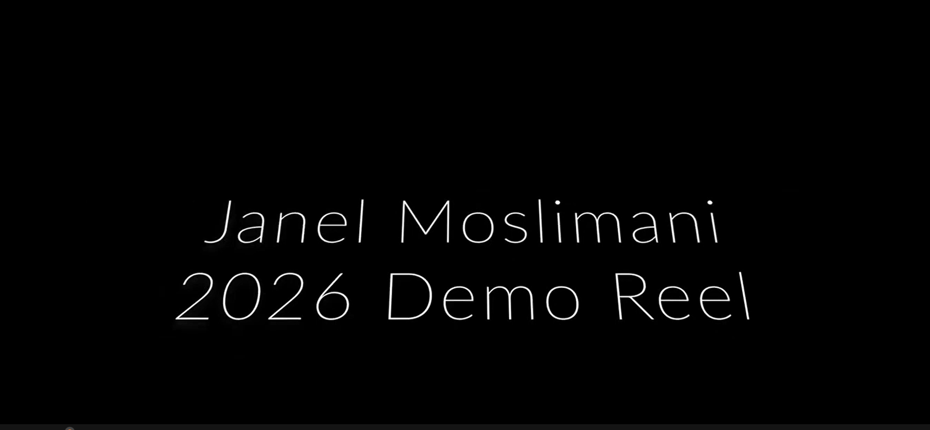 2026 Demo Reel